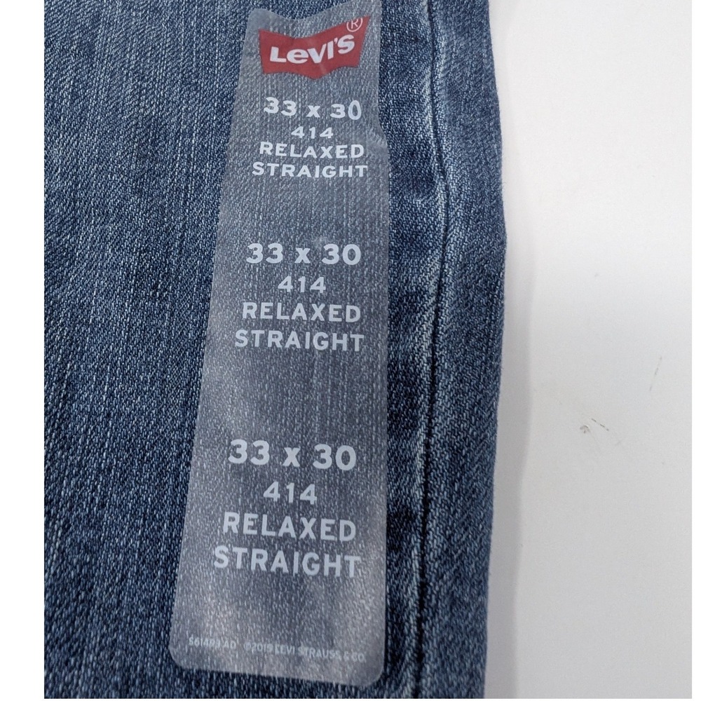 NWT Levi's 414 Relaxed Fit Straight Leg Mid Rise Jeans Women's Size 33x30 - Picture 15 of 16